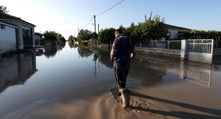 Grecia se recupera de las inundaciones. Foto: EFE.