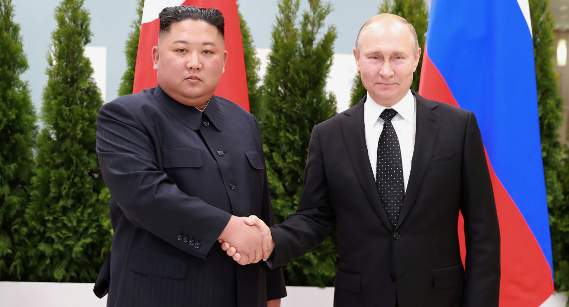 Kim Jong-un y Vladimir Putin. Foto: Reuters.