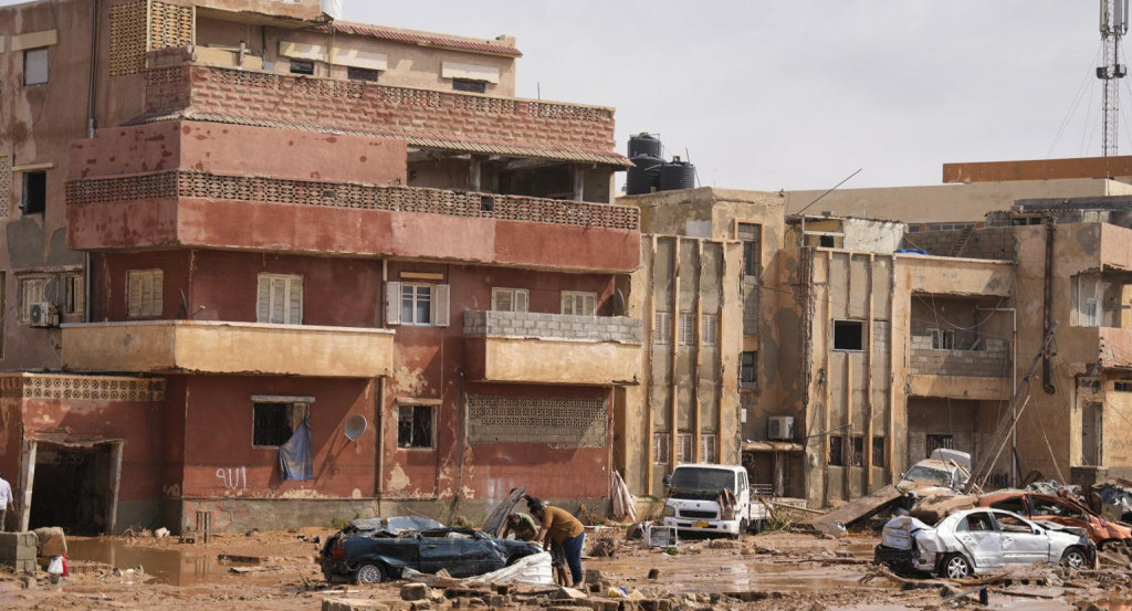 Ciclón Daniel en Libia. Foto: EFE.