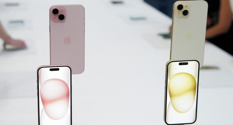 Nuevos modelos de Apple, iPhone15. Foto: Reuters