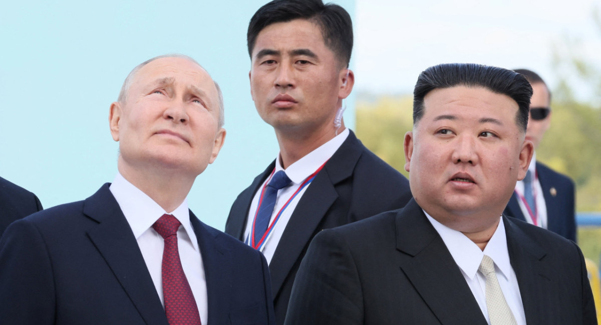 Kim Jong-Un y Vladimir Putin. Foto: Reuters.