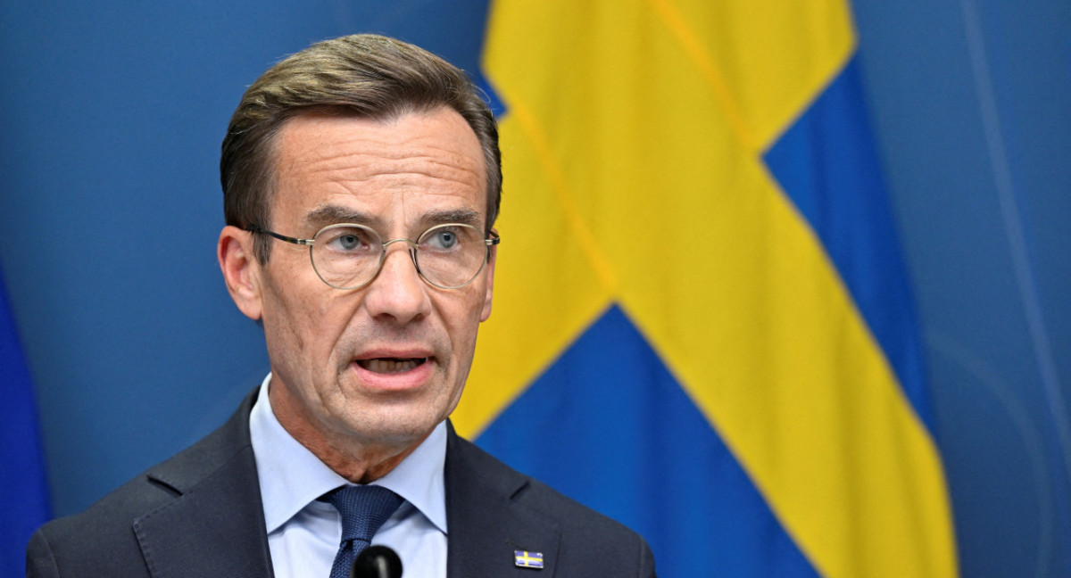 Ulf Kristersson, primer ministro de Suecia. Foto: Reuters.