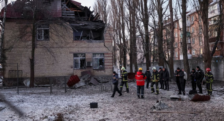 Ataque en Ucrania. Foto: Reuters