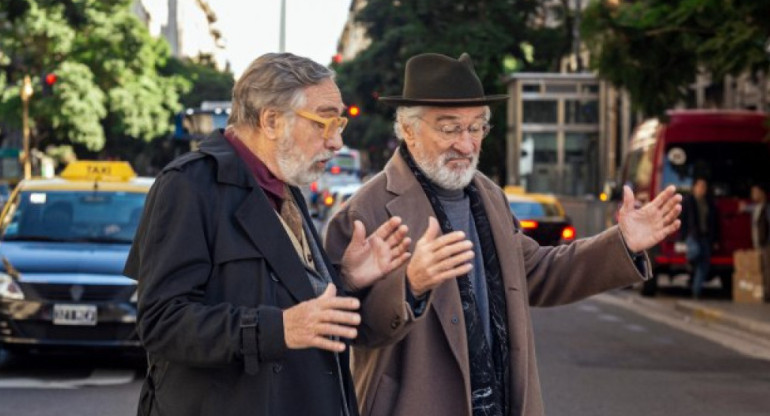 Luis Brandoni y Robert De Niro. Foto: NA.