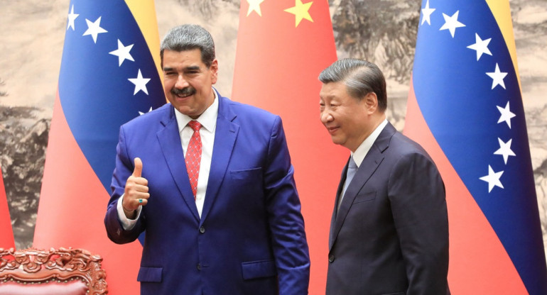 Nicolás Maduro y Xi Jinping. Foto: Reuters.