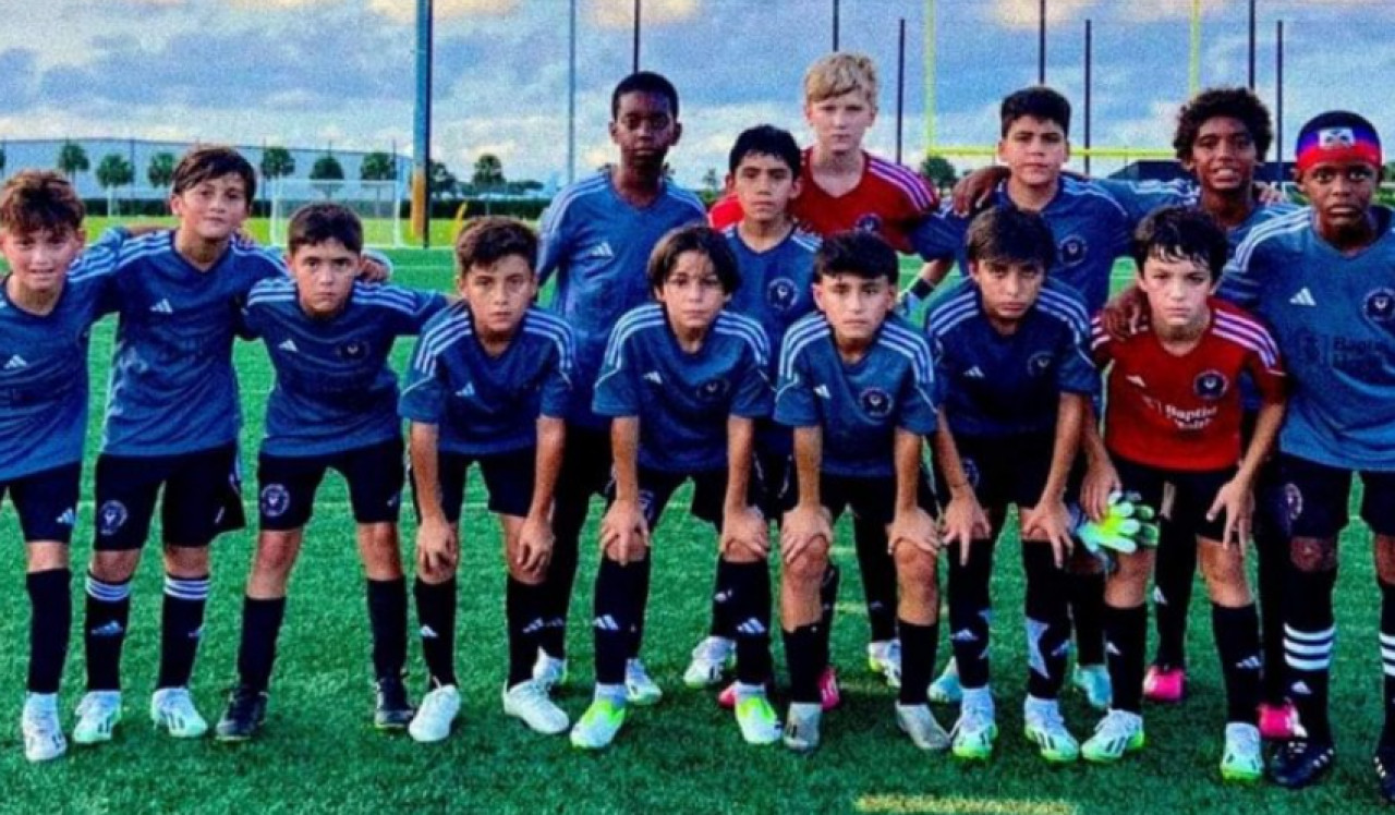 Thiago Messi debut en las inferiores del Inter Miami yeso en su