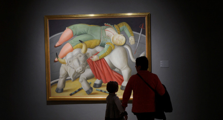 Obra de Botero en el Museo de Bellas Artes en Bilbao. Foto: Reuters