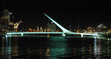 Puente de la Mujer en Puerto Madero. Foto NA.