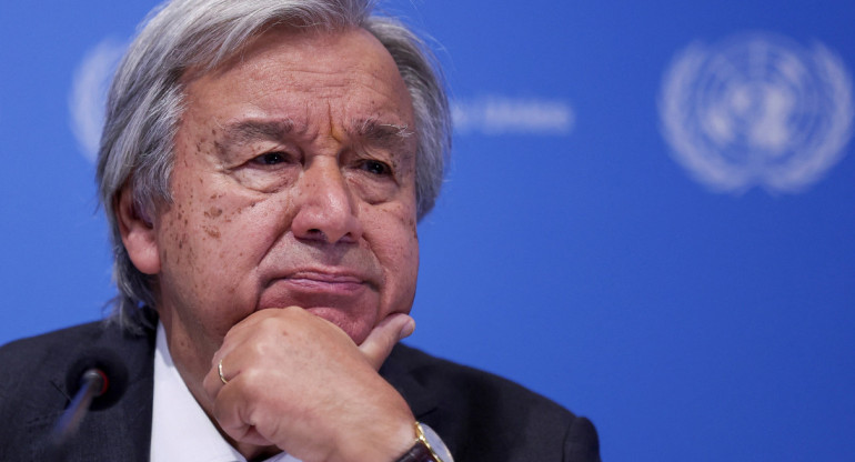 Secretario general de la ONU, António Guterres. Foto: Reuters.