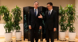 Reunión entre Han Zheng y Antony Blinken. Foto: Reuters.