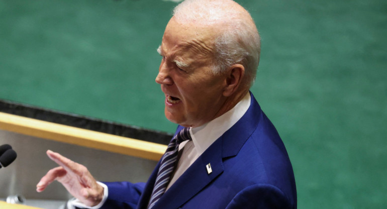 Joe Biden ante la Asamblea General de la ONU. Foto: Reuters.