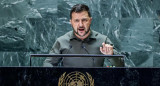 Volodimir Zelenski en la Asamblea General de la ONU. Foto: EFE.