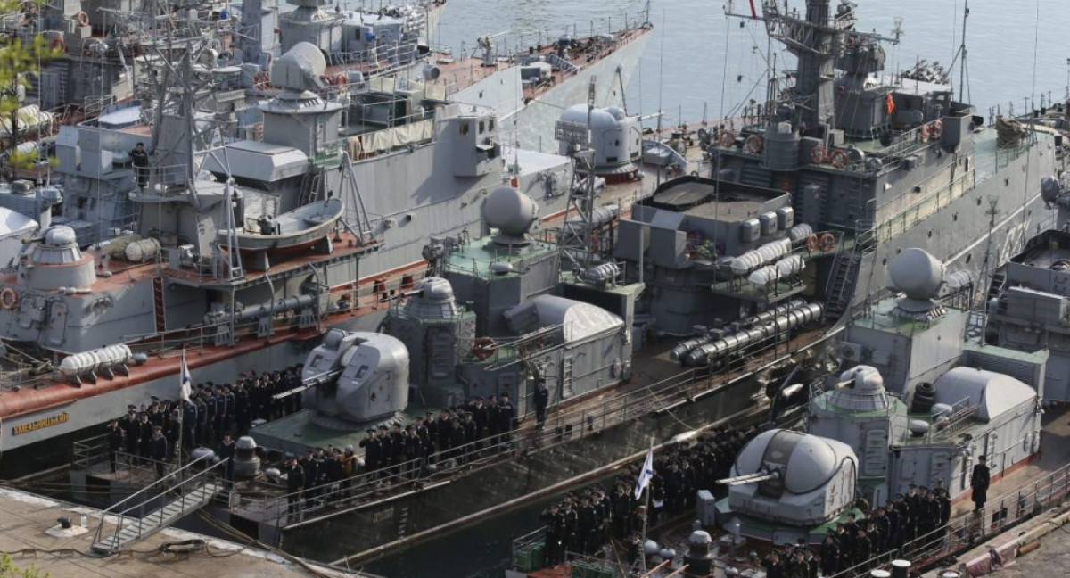 Flota rusa en el Mar Negro. Foto: EFE