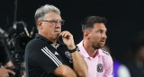 Gerardo Martino y Lionel Messi en Inter Miami. Foto: NA.