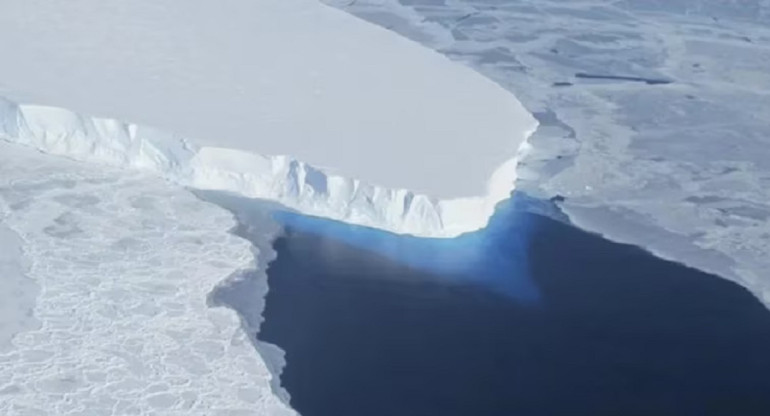 Reducción histórica del hielo marino de la Antártida