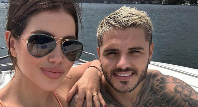 Wanda Nara y Mauro Icardi. Foto: Instagram.