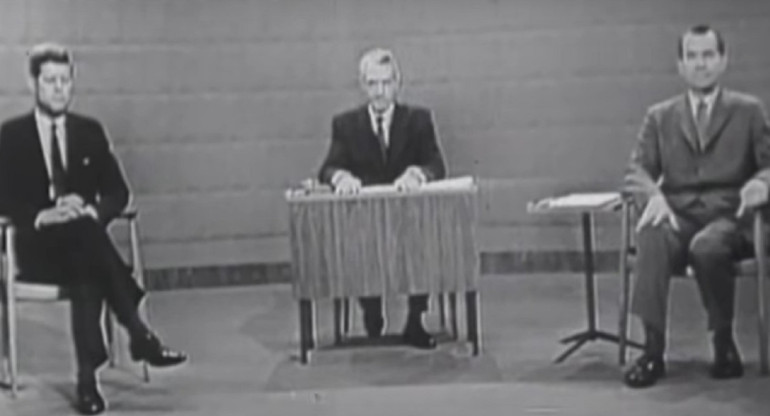Debate Kennedy-Nixon. Foto: Captura de pantalla.