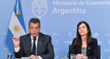 Anuncio de Sergio Massa y María Fernanda Raverta. Foto: Prensa.