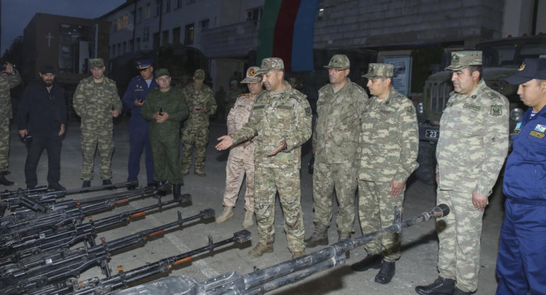 Operación militar en Nagorno Karabaj. Foto: EFE.