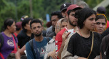 Migrantes en Darién. Foto: Reuters.