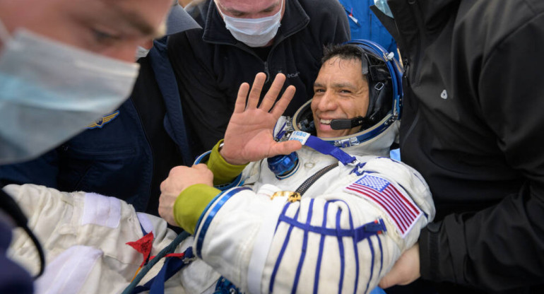 Frank Rubio devuelta en la tierra. Foto: NASA