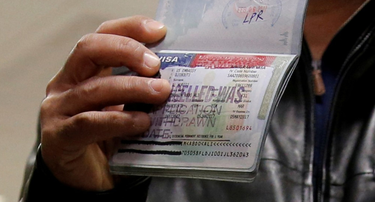 Visa de Estados Unidos. Foto: Reuters