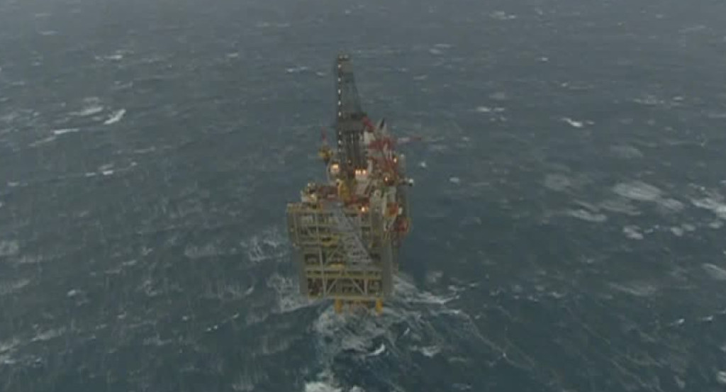 Extracción de petróleo del Mar Norte. Foto: Reuters