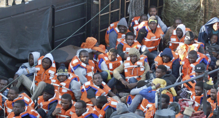 Migrantes llegando a Europa. Foto: EFE