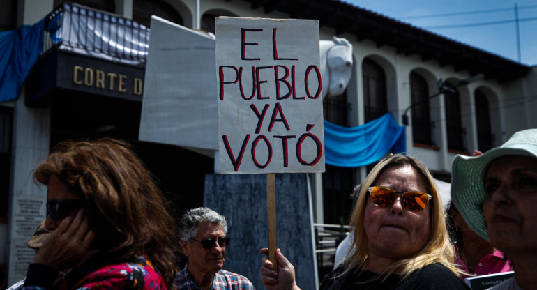 Elecciones en Guatemala. Foto: EFE.