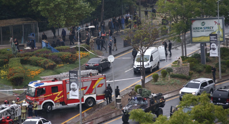 Atentado en el Ministerio del Interior en Ankara, Turquía. Foto: Reuters.