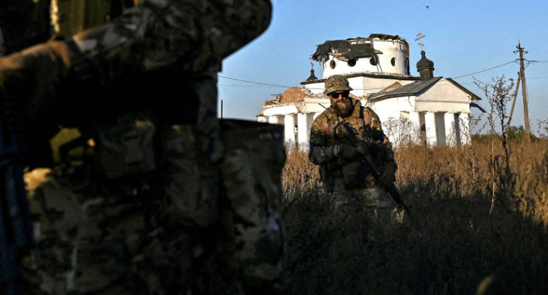 Tropas ucranianas en la guerra. Foto: NA.