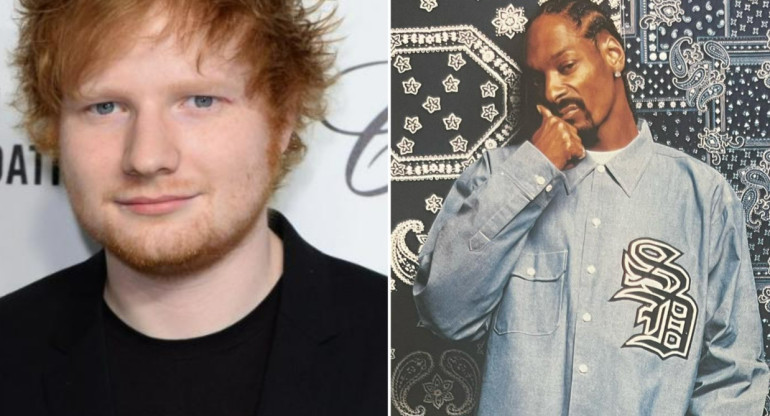 Ed Sheeran y Snoop Dogg. Fotos: NA - Instagram.