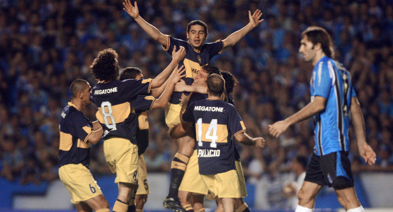 Boca Juniors vs Gremio; Copa Libertadores 2007. Foto: NA.