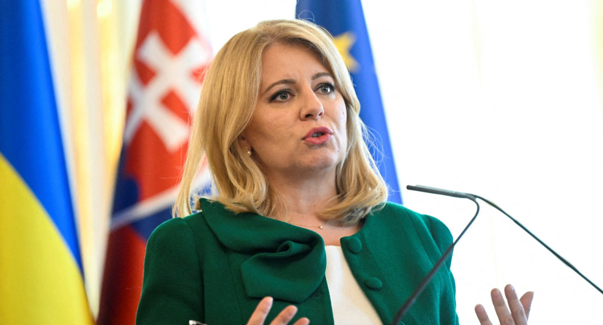 Presidenta de Eslovaquia, Zuzana Caputova. Foto: Reuters.