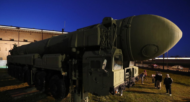 Sarmat, misil ruso. Foto: EFE