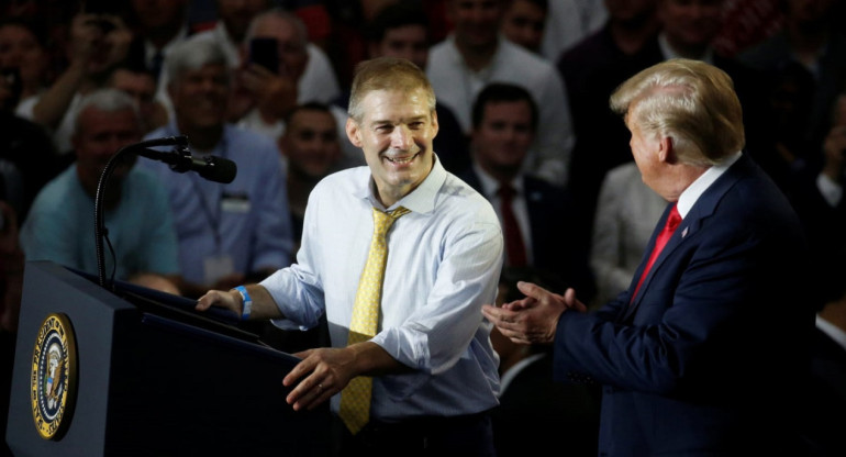 Jim Jordan recibió el respaldo de Donald Trump. Foto: Reuters.