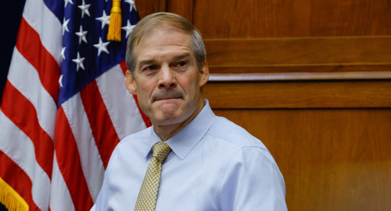 Jim Jordan podría ser el próximo líder de la Cámara de Representantes de EE.UU. Foto: Reuters.