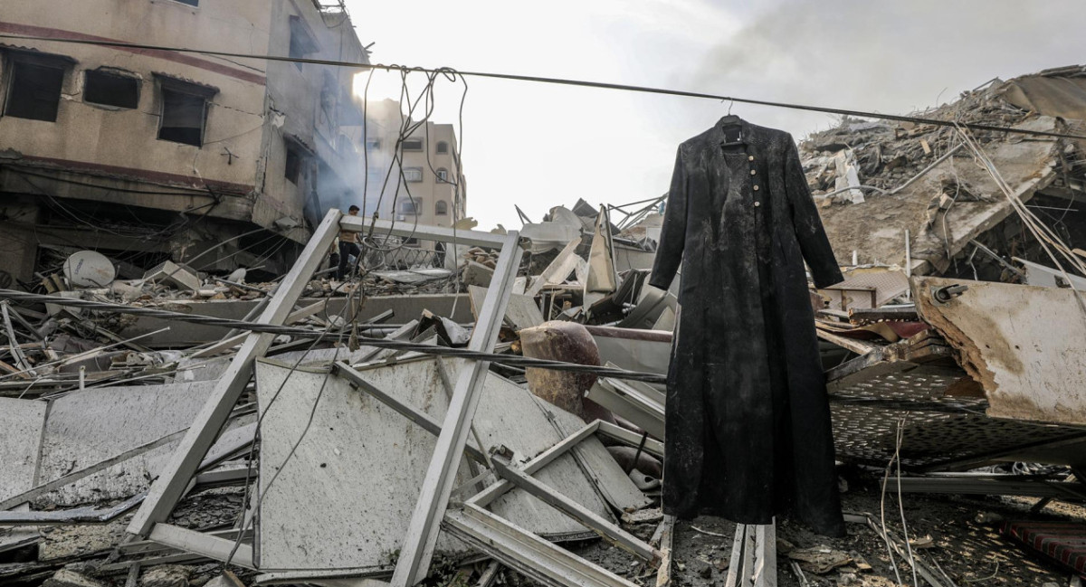 Destrucciones en Gaza. Foto: EFE.