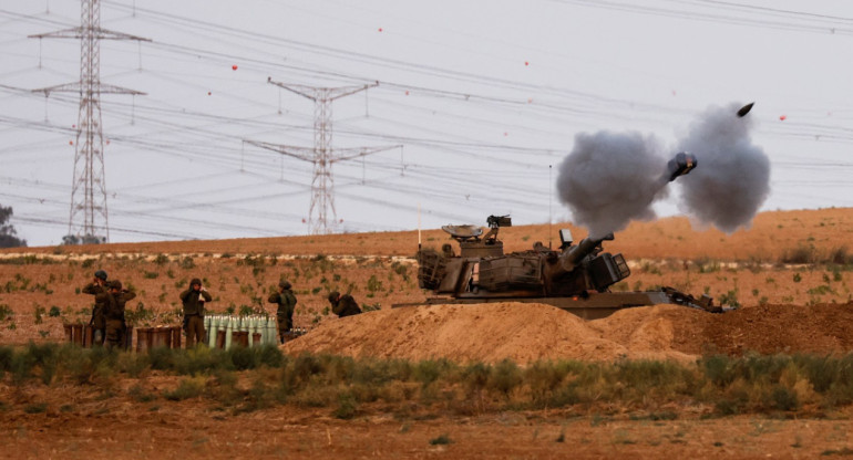 Soldados israelíes en la Franja de Gaza. Foto: Reuters.