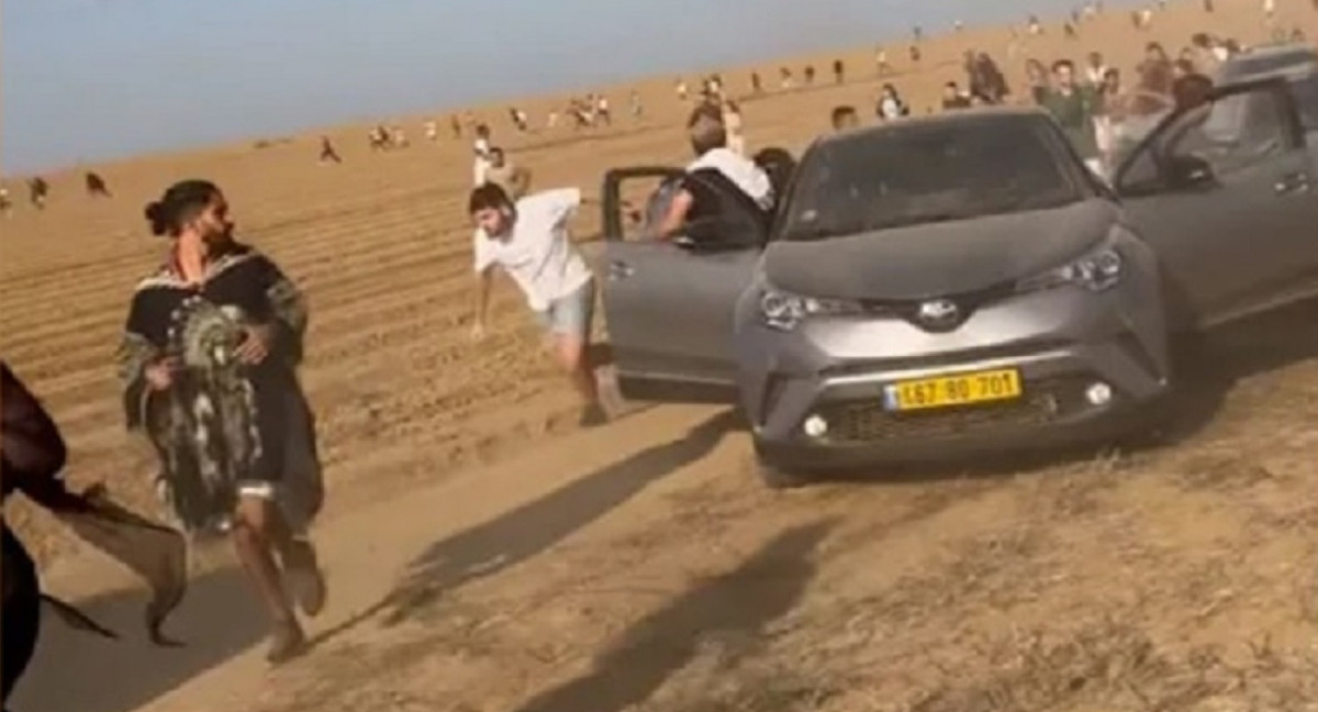 Ataque terrorista a una fiesta en Israel. Foto: Captura de video.