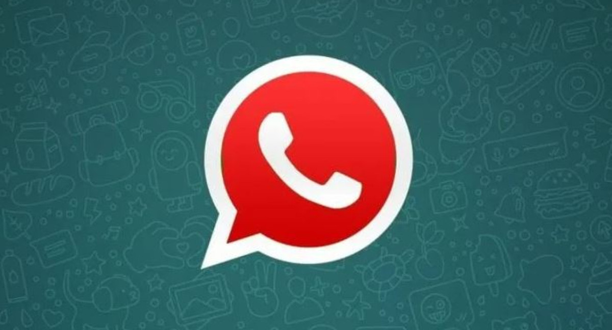 Logo de WhatsApp Plus Rojo. Foto: WABetaInfo.