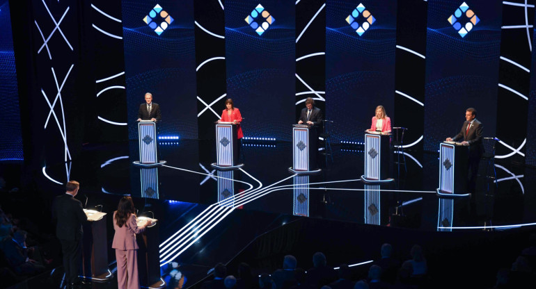 Segundo debate presidencial 2023. Foto: NA.