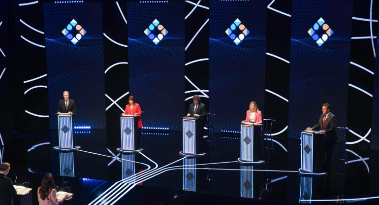 Segundo debate presidencial 2023. Foto: NA.