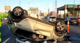 Accidente de tránsito en Panamericana. Foto: NA.