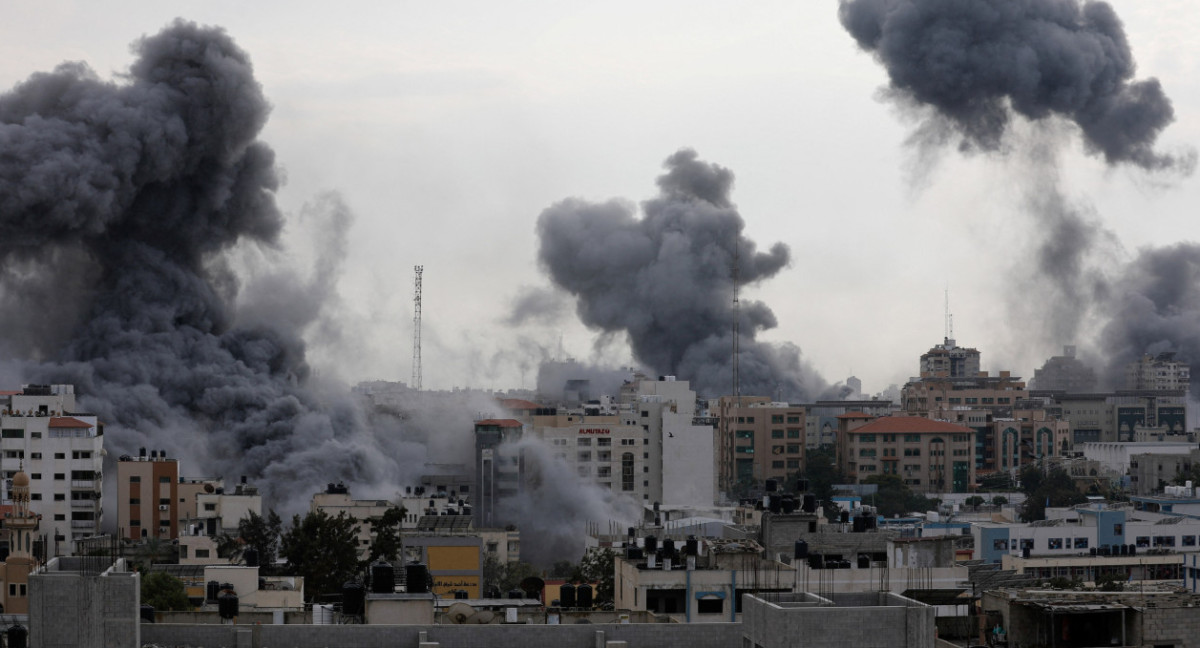 Ataque en Franja de Gaza. Foto: NA.