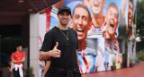 Emiliano "Dibu" Martínez en el predio de AFA en Ezeiza. Foto: NA.