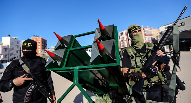 Militantes del grupo Yihad Palestina. Foto: Reuters.