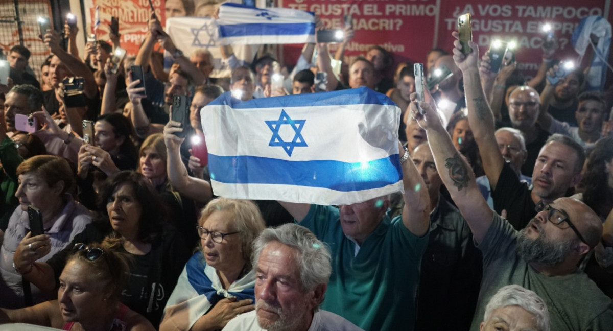 Marcha de la comunidad judía en Buenos Aires. Foto: NA.