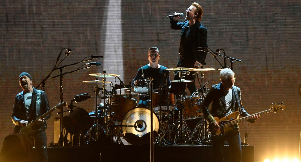 U2 se solidariza con Israel. Foto: Télam.