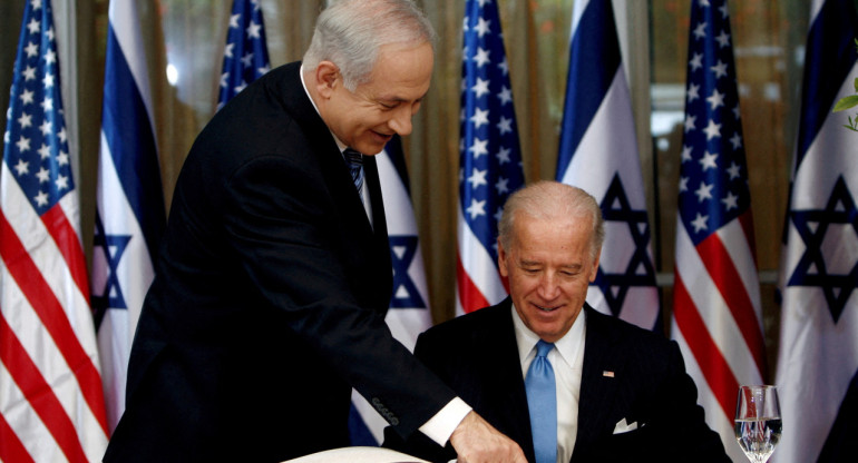 Netanyahu y Biden. Foto: Reuters.